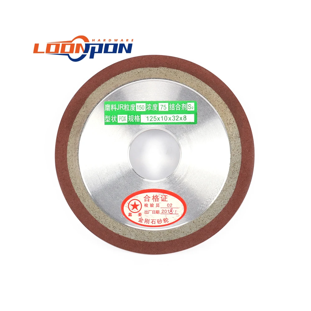 Алмазный шлифовальный диск полимерный 125 мм зернистость 150/240/320/400 для фрезы