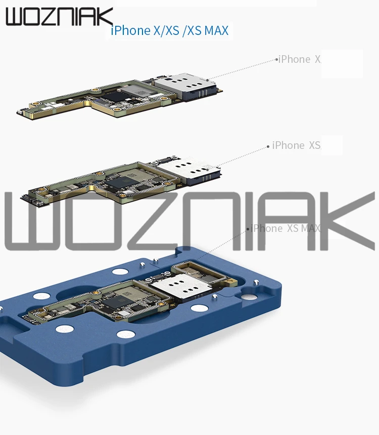 Qianli средний слой платы BGA трафарет завод Оловянная платформа для iPhone X XS XSMAX ремонт материнской платы реболлинг трафарет