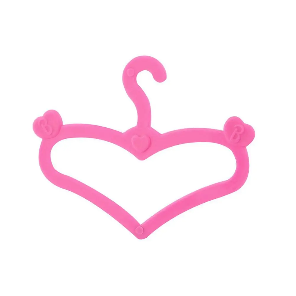 20 шт кукольные вешалки розовый шкаф кукольный домик платье одежда пластиковые