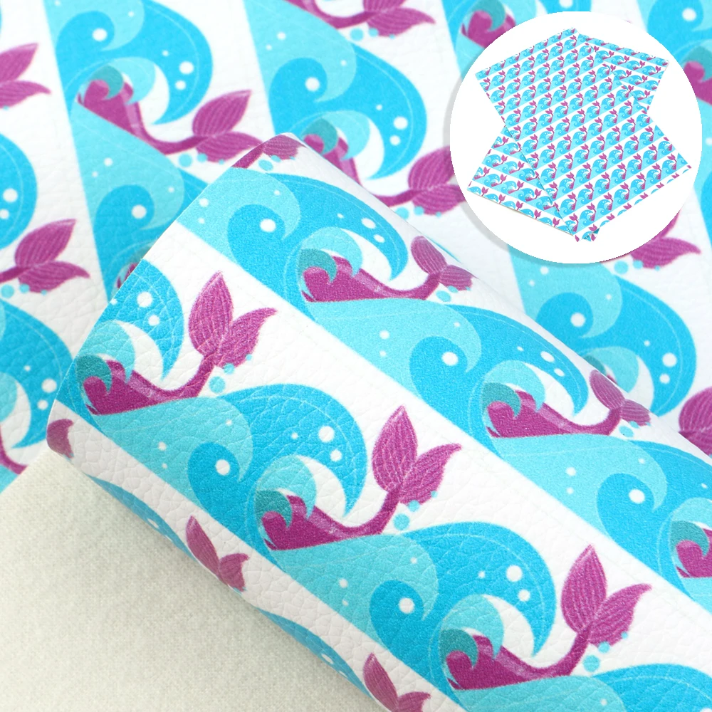 Дэвид Энджи 20*33 см цветок с принтом радуги Искусственная кожа лист из натуральной