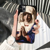virgin mary unique hard phone case for iphone 7 8 plus xr 10 x 11 pro max xs 13 12 mini mobile shell 5s 6 6s se 2020 cover coque