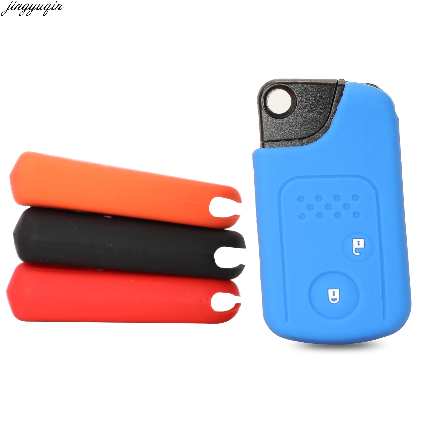 Цветной силиконовый чехол для автомобильных ключей с дистанционным управлением
