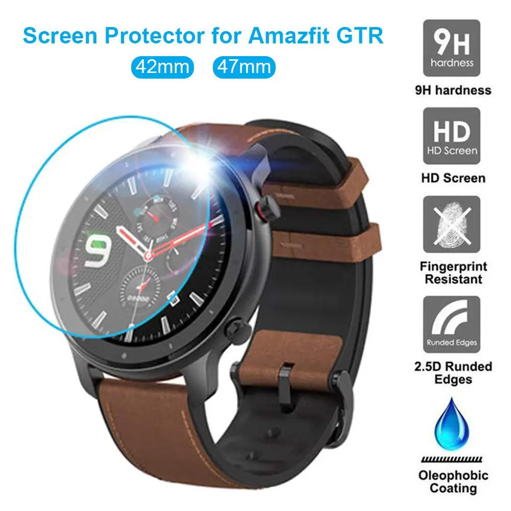 Новая закаленная пленка для часов Huami Amazfit GTR прозрачная защитная экрана 42/47