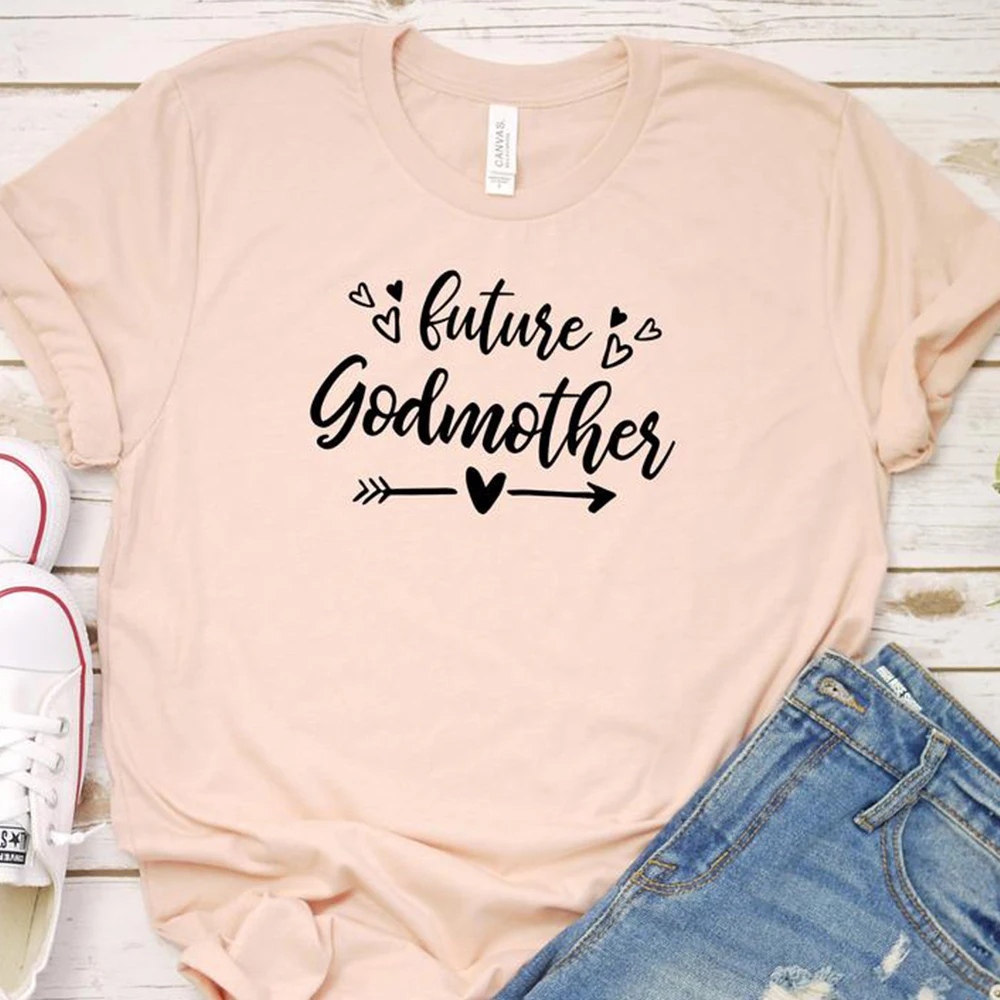 Future Godmother футболка с коротким рукавом размера плюс женские Христианские Футболки
