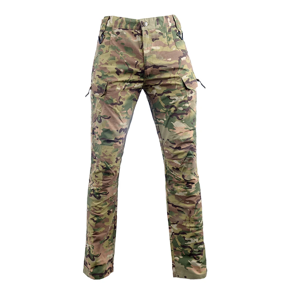 Mens Tactical Outdoor Pants Multiple Pocket Elastic Military Urban Commuter Pants Army Trousers For Hiking Training Airsoft 2021