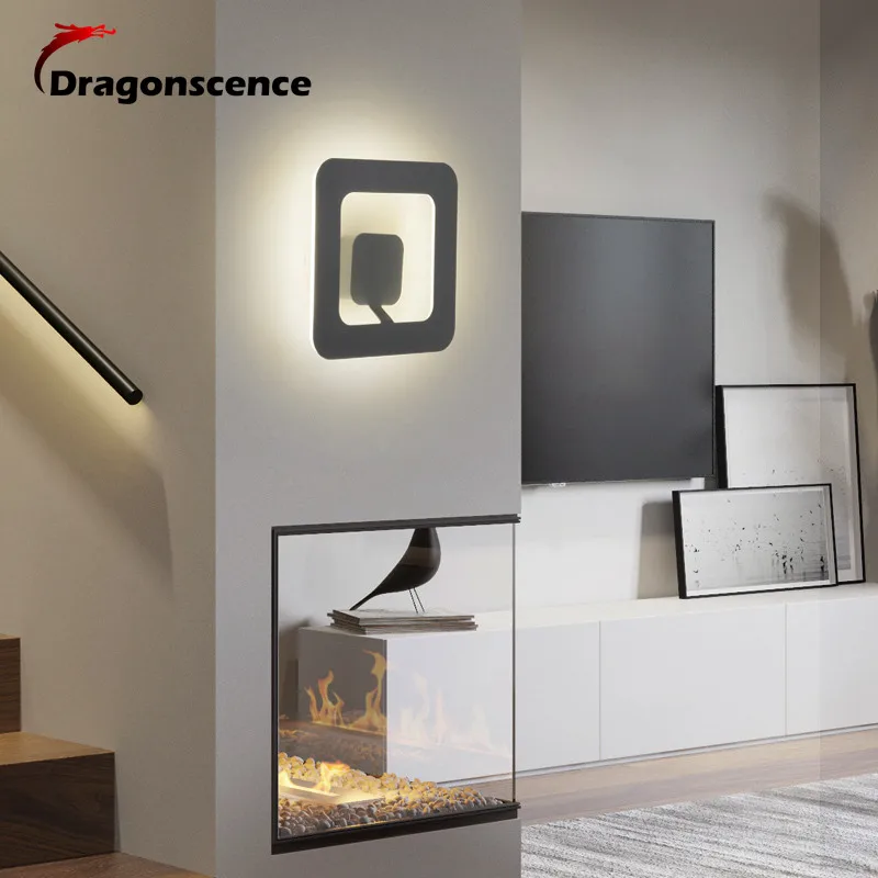 Настенные светильники Dragonscence комнатное Черное и белое минималистичное