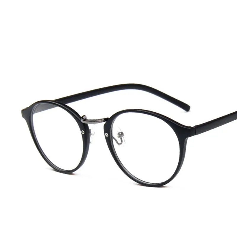 

Retro Round Frame Spectacles Women Classic Student Glasses Frame Small Fresh Gentle Flat Mirror
