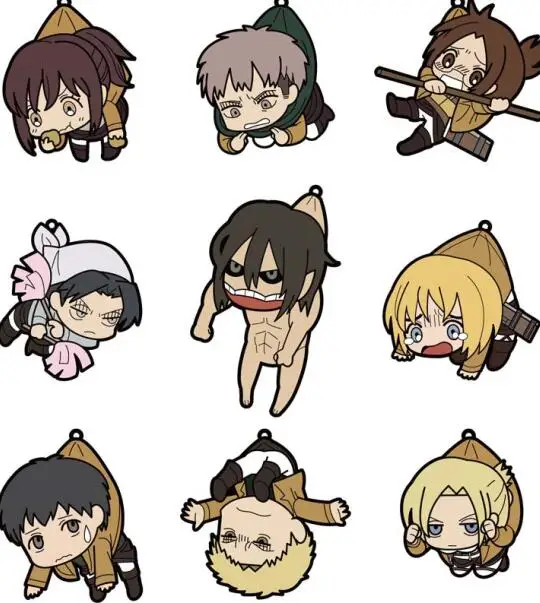 2021 Атака Титанов милый акриловый кулон на сумку ривайль Эран йер Микаса Акерман