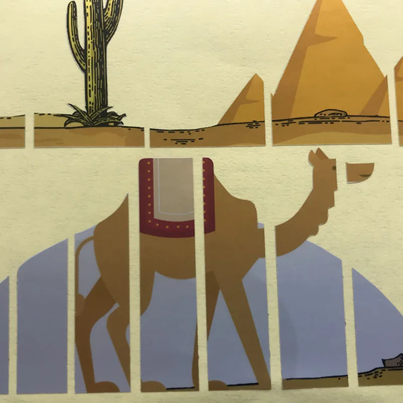 Новинка DIY Набор гитары гриф инкрустация Стикеры в пустыне и наклейка с верблюдом