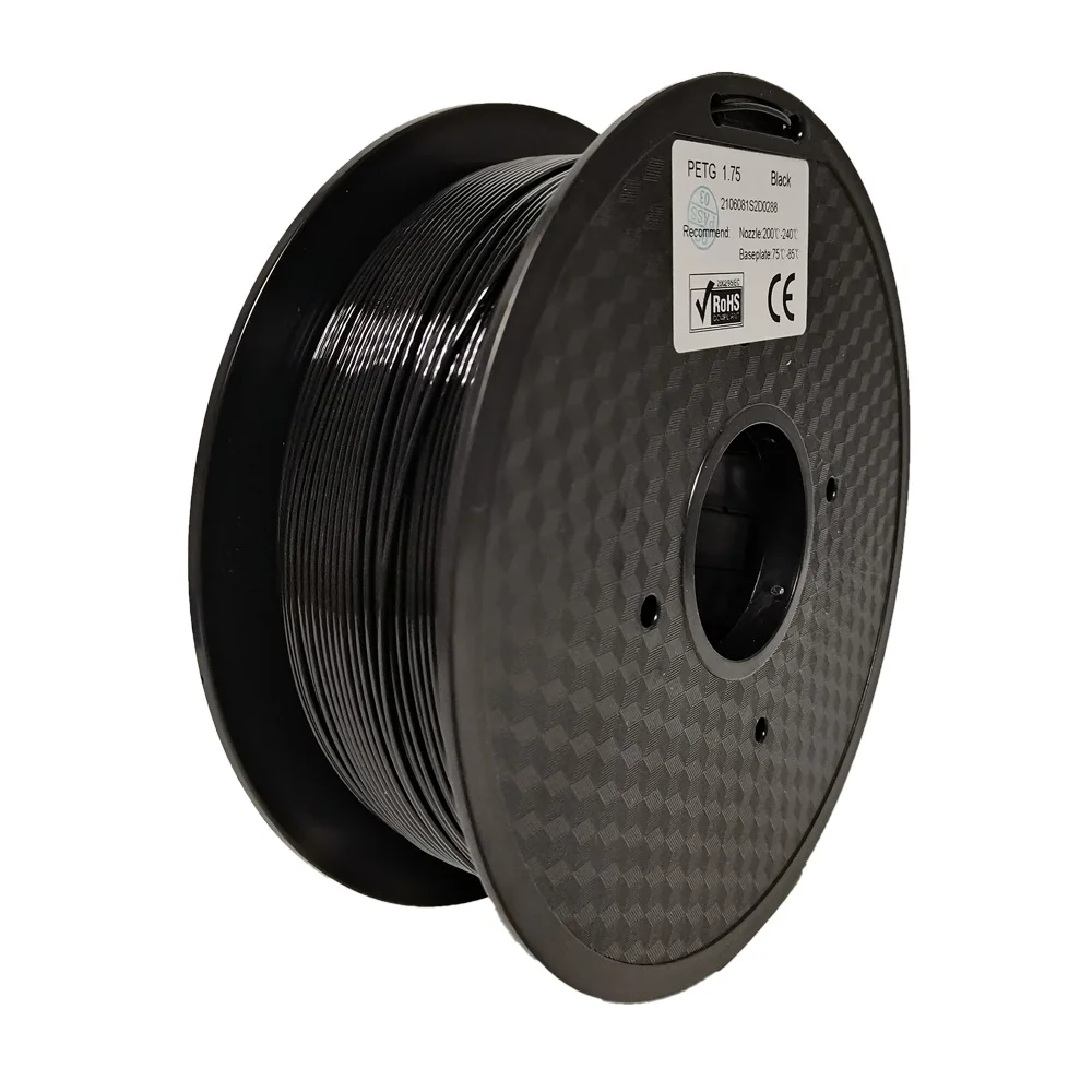 black color petg 1 75mm filament petg 3d printer filament 3d printing materials free global shipping