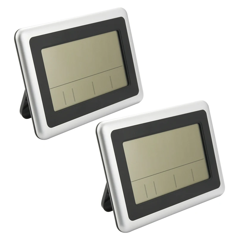 

Цифровые настенные часы с большим дисплеем, тихие настольные часы с полкой и будильником без носветильник (температура дневного календаря),...