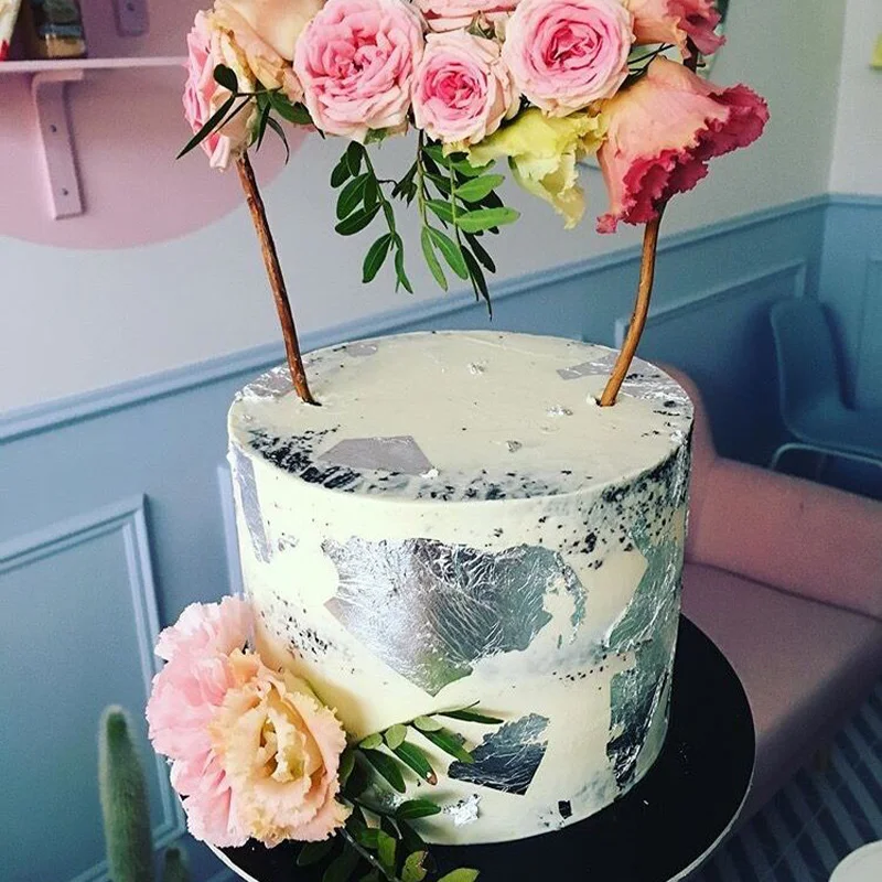 Съедобные Серебряные Листья 99.99% натуральная серебряная фольга 6x6 см для женщин