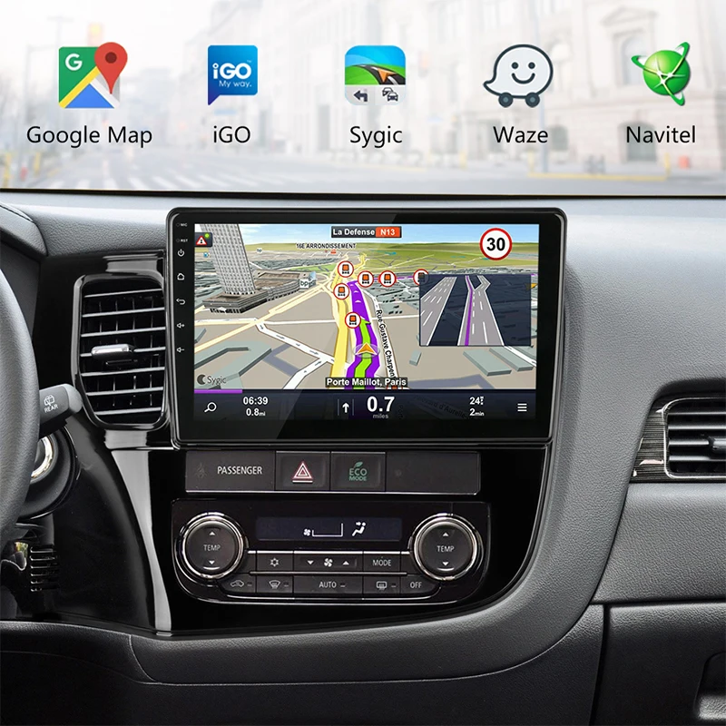 Автомагнитола на Android 9 для Mitsubishi Outlander 3 GF0W GG0W 2012 2018 4 Гб + 64 2din мультимедийный