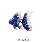 Креативные эмалевые заколки в виде золотой рыбки, милые значки на лацкан для одежды, ювелирные изделия, броши на воротник, подарки, аксессуары для детей, сумок для друзей