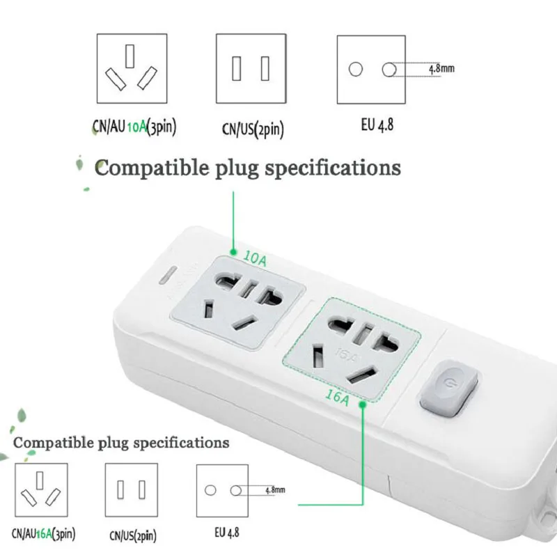 Удлинитель питания с функцией включения/выключения безопасная трехступенчатая