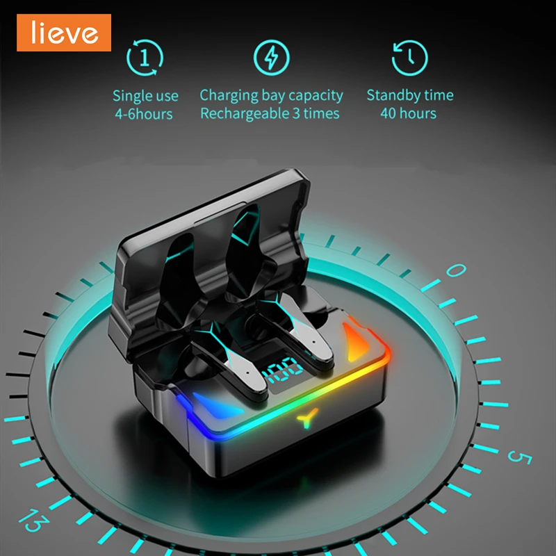 Беспроводные наушники-вкладыши Lieve TWS Bluetooth 5 1 зарядный бокс IPX7 Hi-Fi спортивные