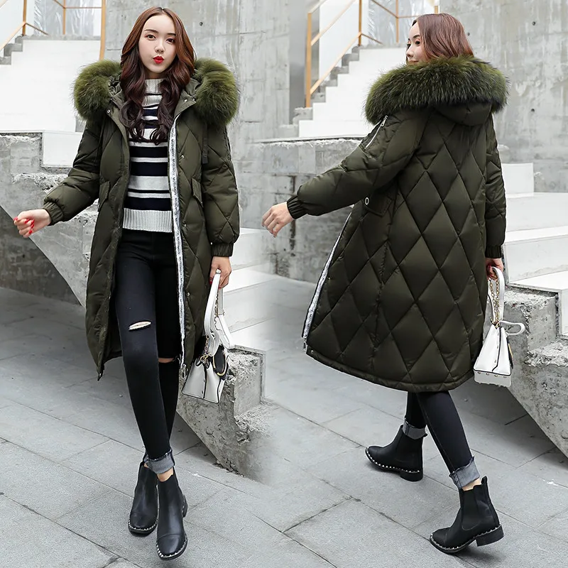 2019 New Fashion Slim Women Winter Jacket Cotton Padded Warm Thicken Ladies Coat Hooded Long Coats Parka Womens Jackets