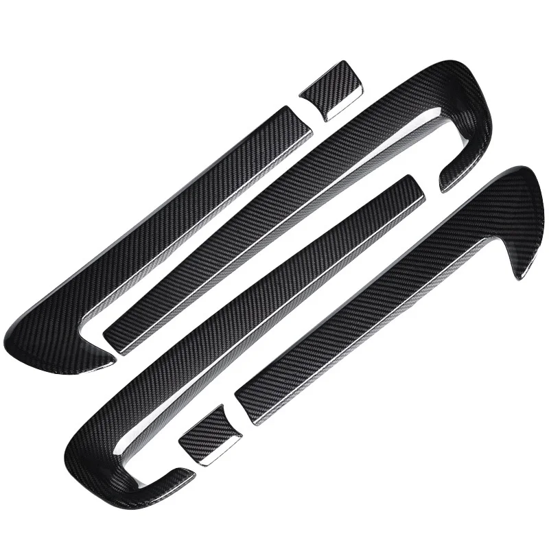 6 шт. накладка на дверную панель из настоящего углеродного волокна для Mini Cooper New