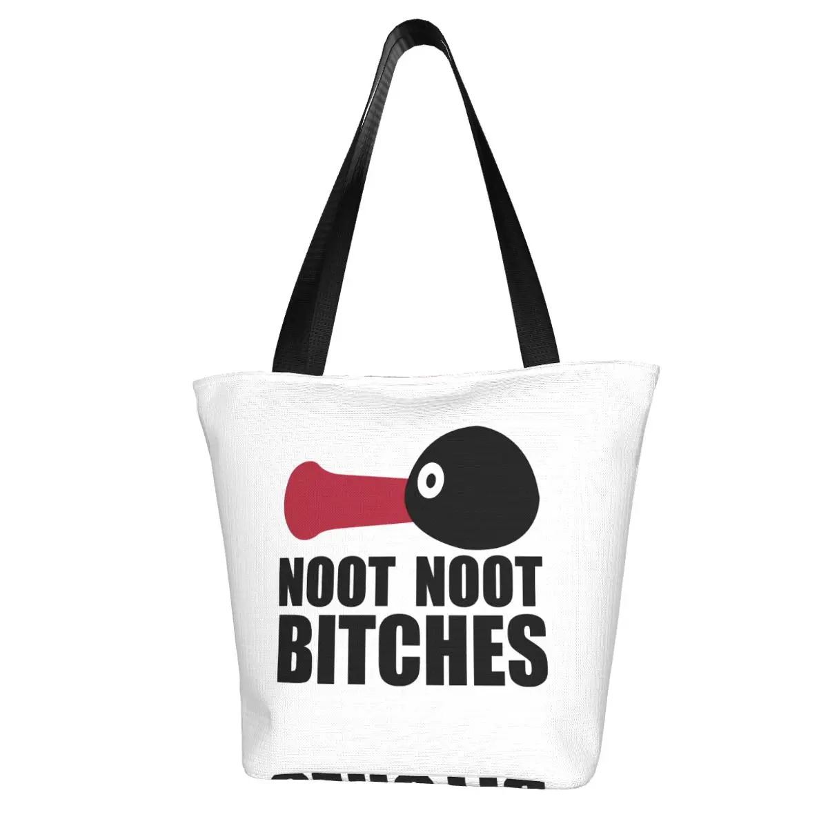 Novelty Noot Noot Motherfus , Pingu Penguin Shopping Bag Aesthetic Cloth Outdoor Handbag Female Fashion Bags
