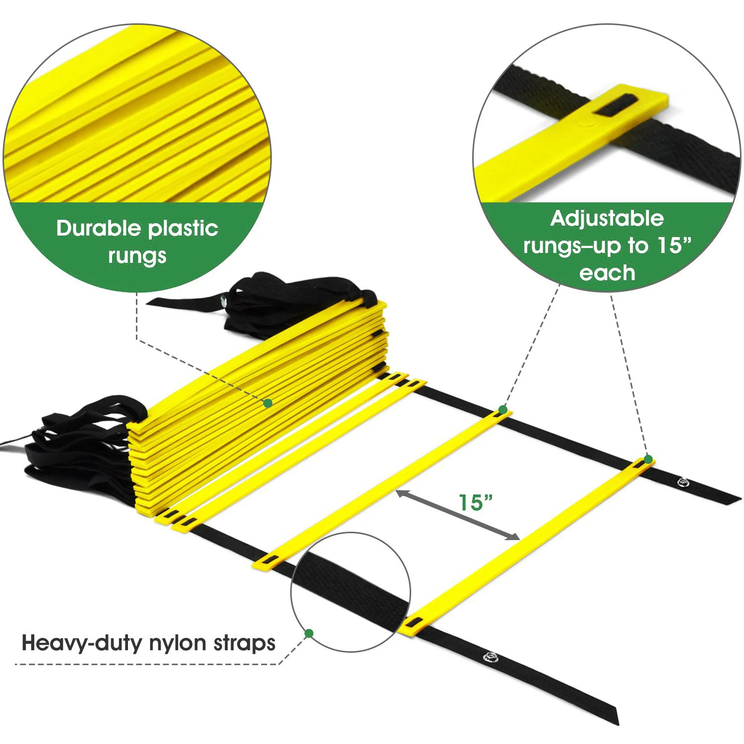 

Agility Training Set, Includes 1 Resistance Parachute,4 Steel Stakes,Training Equipment for Soccer Football Baseball Basketball