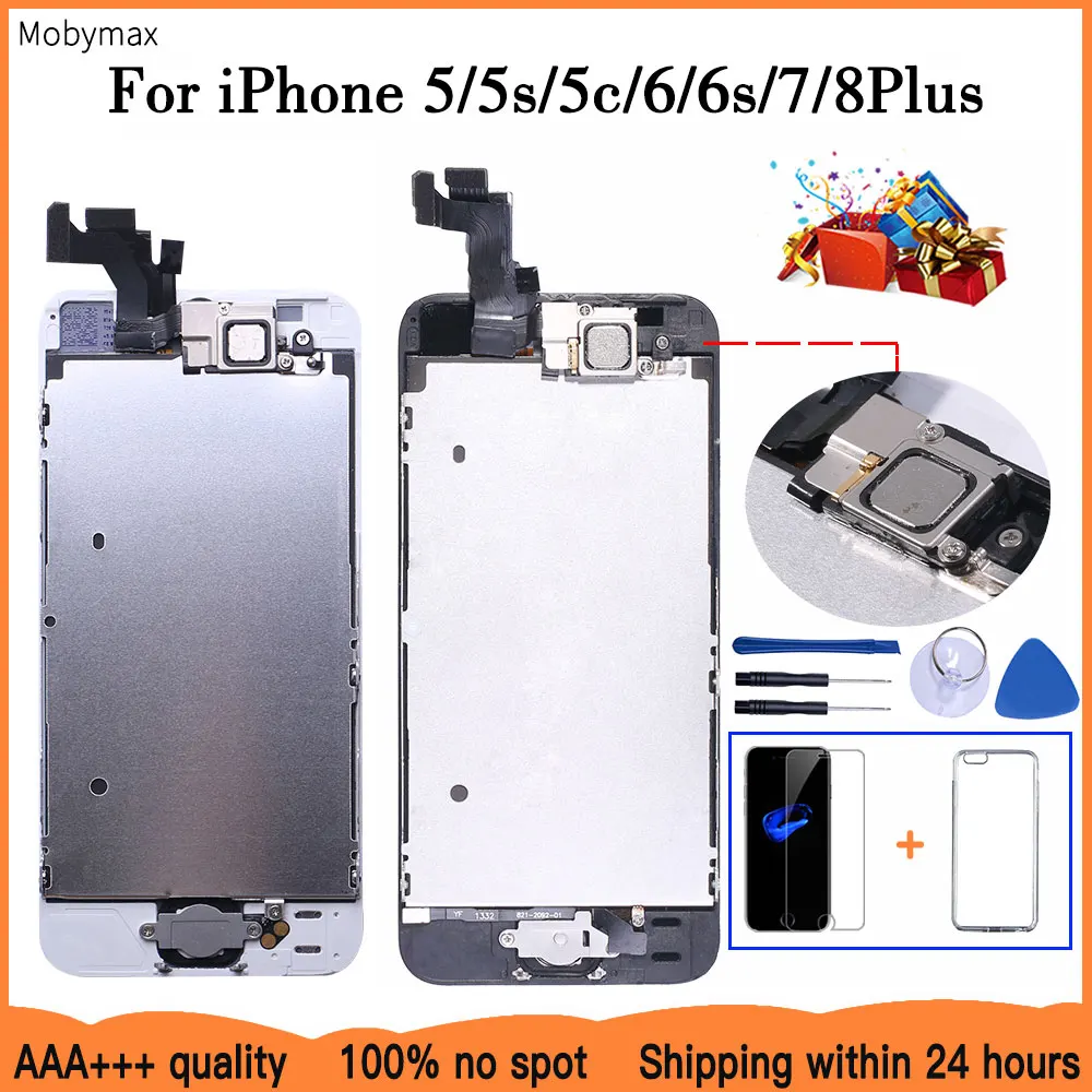 Дисплейный модуль для iPhone 5 5C 5S SE 6 7 8 Plus чёрный/белый |