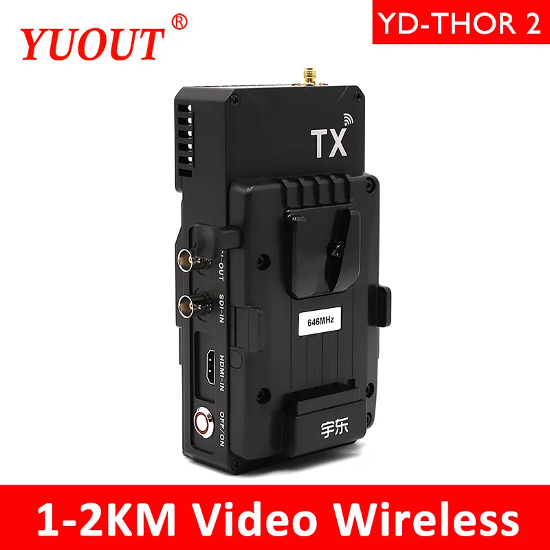YUOUT 1080P HD HDMI SDI Беспроводная передача 1000 м + линия видимости до 2000 (макс.) и без линии