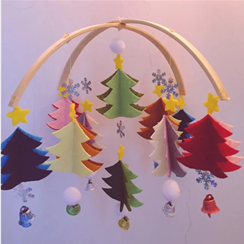 DIY рождественские фетровые украшения для детской кроватки фетровая игрушка