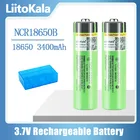 Литиевая аккумуляторная батарея LiitoKala 100% NCR18650B, 3,7 в, 3400 мА  ч, 18650 мА  ч, для фонарика, внешнего аккумулятора