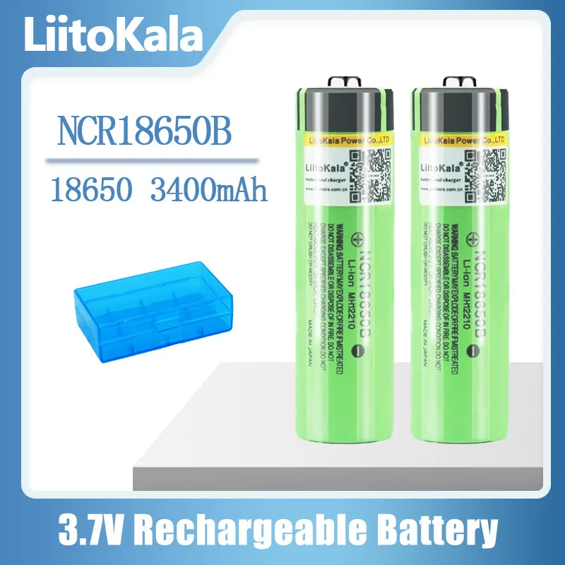Аккумуляторная батарея LiitoKala 100% NCR18650B литиевый перезаряжаемый аккумулятор для