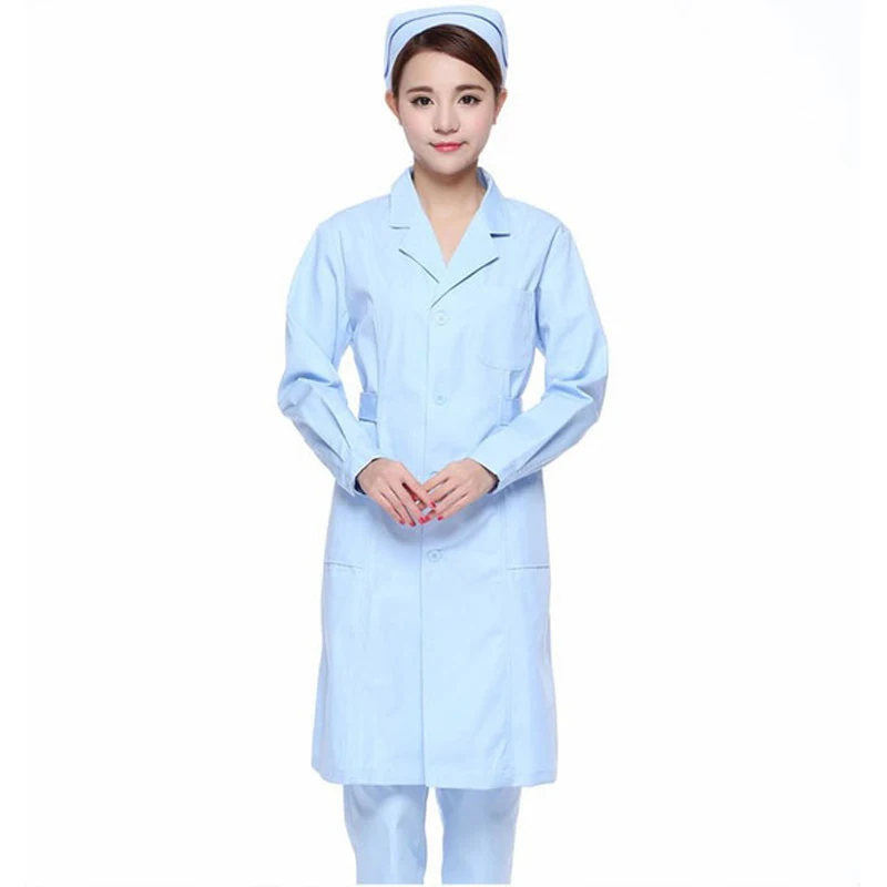 Blue full sleeve Высокое качество короткий и полный рукав спа Больница униформа медсестры женское платье Медицинские костюмы Твердые Скраб Топы клиника одежда - Цвет: Blue full sleeve