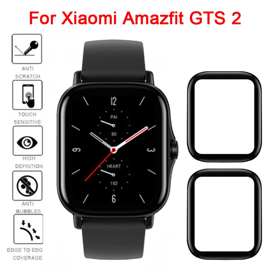 2 шт Защитная пленка для Amazfit GTS полное покрытие 3D изогнутый композитный гибкий