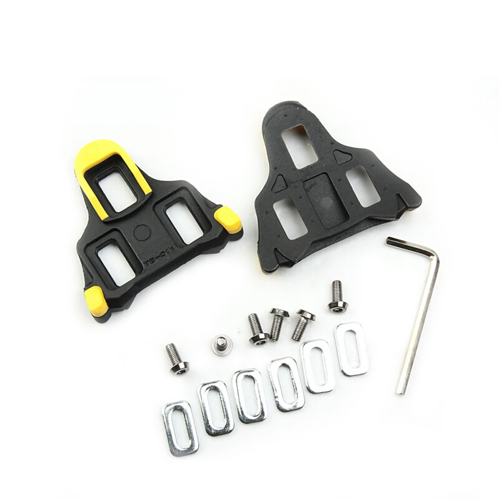 2pcs/Pair Bicycle Bike Pedal Road Mountain Bearing Pedals Cleats Set Yellow Red For Shimano SM-SH11 SPD-SL Accessories | Спорт и