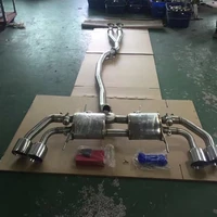 modified exhaust pipe with electric valve control system for nissan gtr35