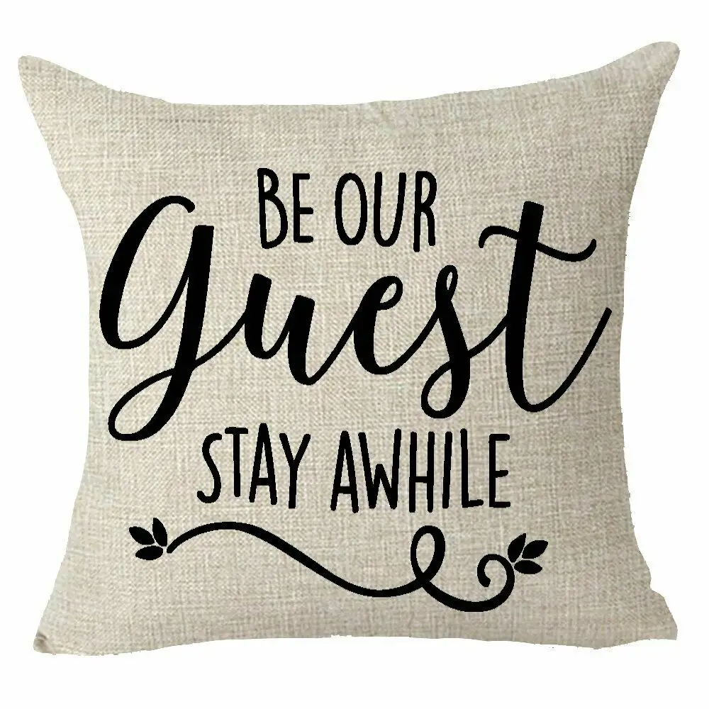 Будьте нашим гостем оставаться какое то время Семья друзей подарок Подушка Чехол