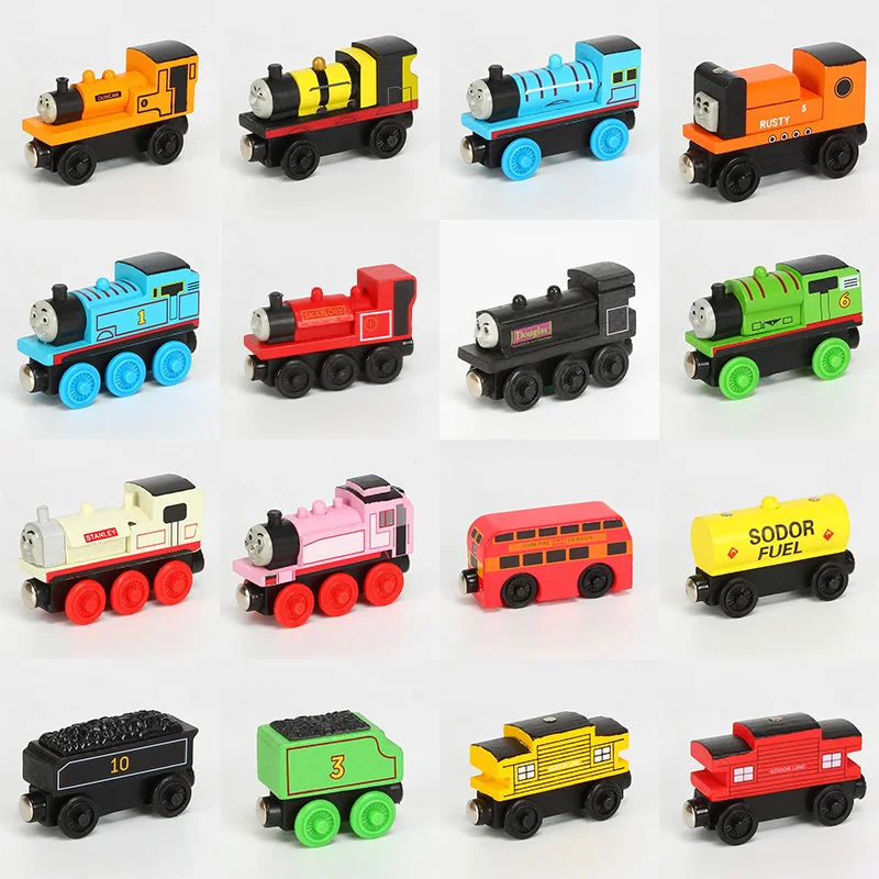 Деревянный магнитный поезд Томас и друзья игрушка паровозик Джеймс Гордон Генри