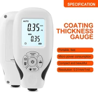 hw 300 digital coating thickness gauge 0 01mm 1mil thickness meter with backlight lcd display calibration function