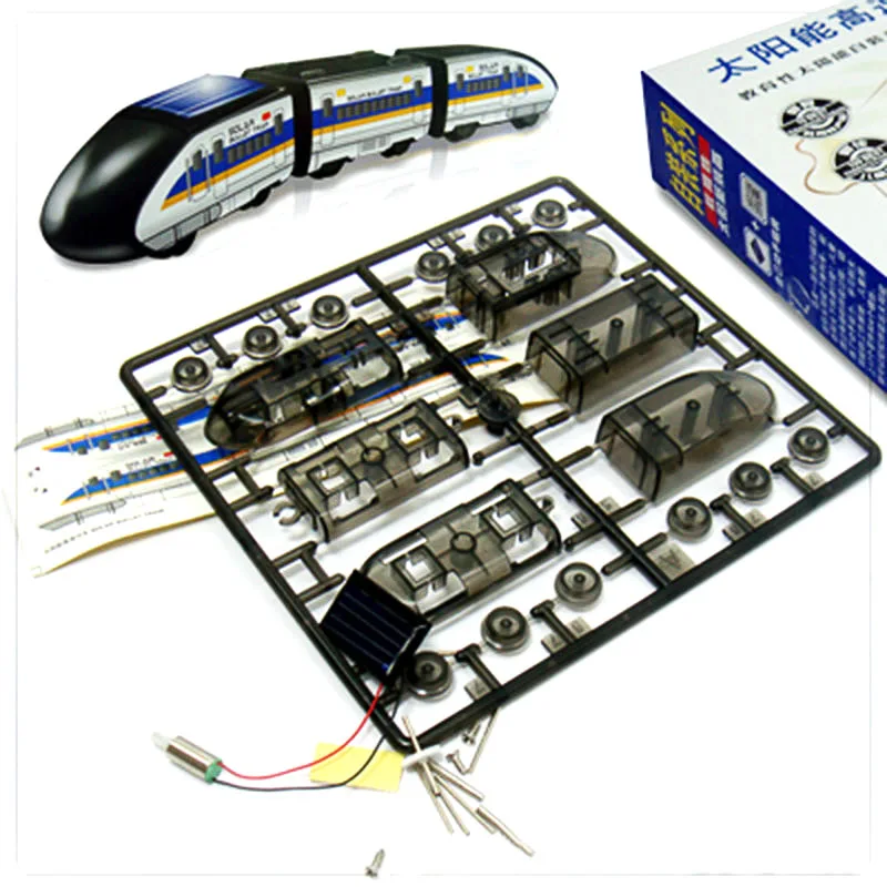 Оригинальные игрушки на солнечной энергии высокоскоростной поезд развитие