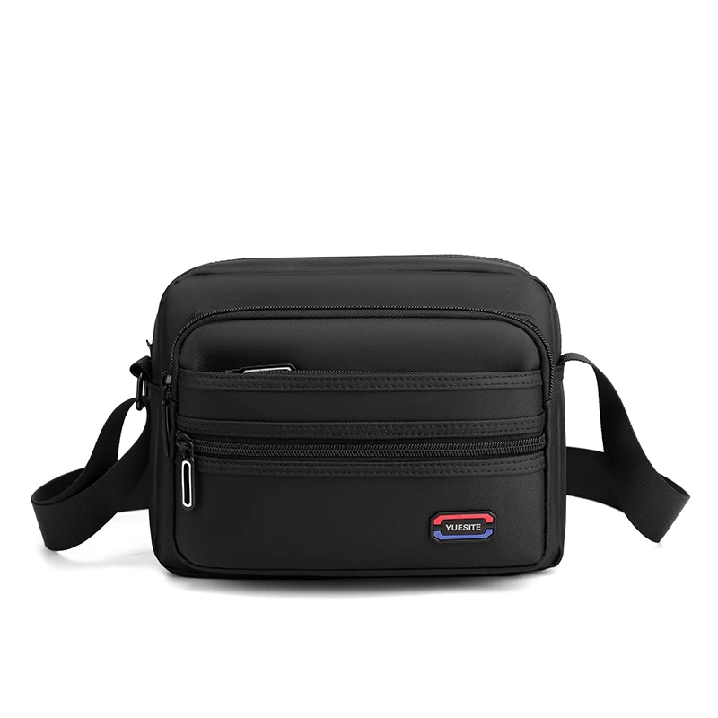 

Brand Man Crossbody Bag Portable Small Men Shoulder Bag Nylon Male Purse Multi-pocket Cellphone Business Boys Messenger Bag