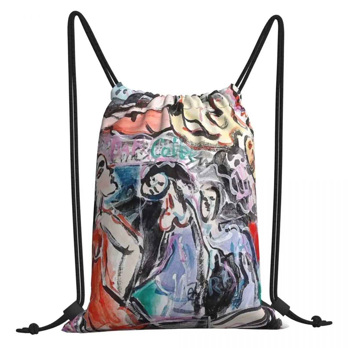 

New men and women drawstring backpack outdoor portable backpack travel fitness shopping bag drawstring backpack