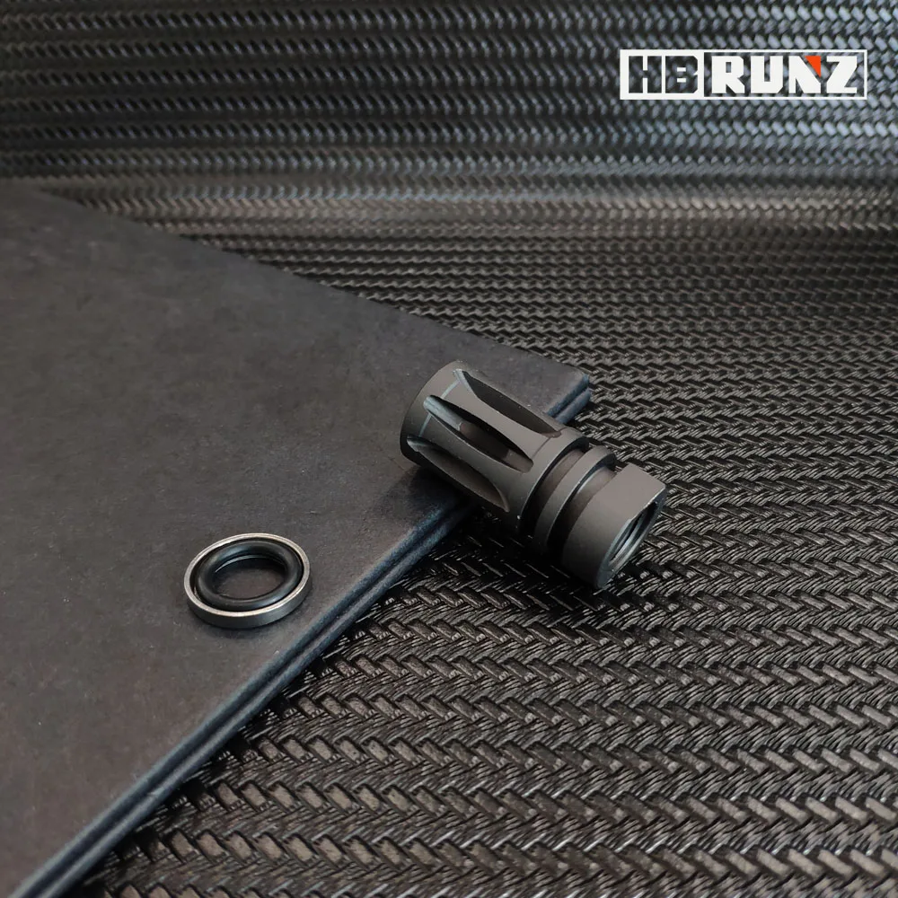 

Metal Full 14MM CCW M4/M16 A2 Birdcage Flash Hider Percussion Cap