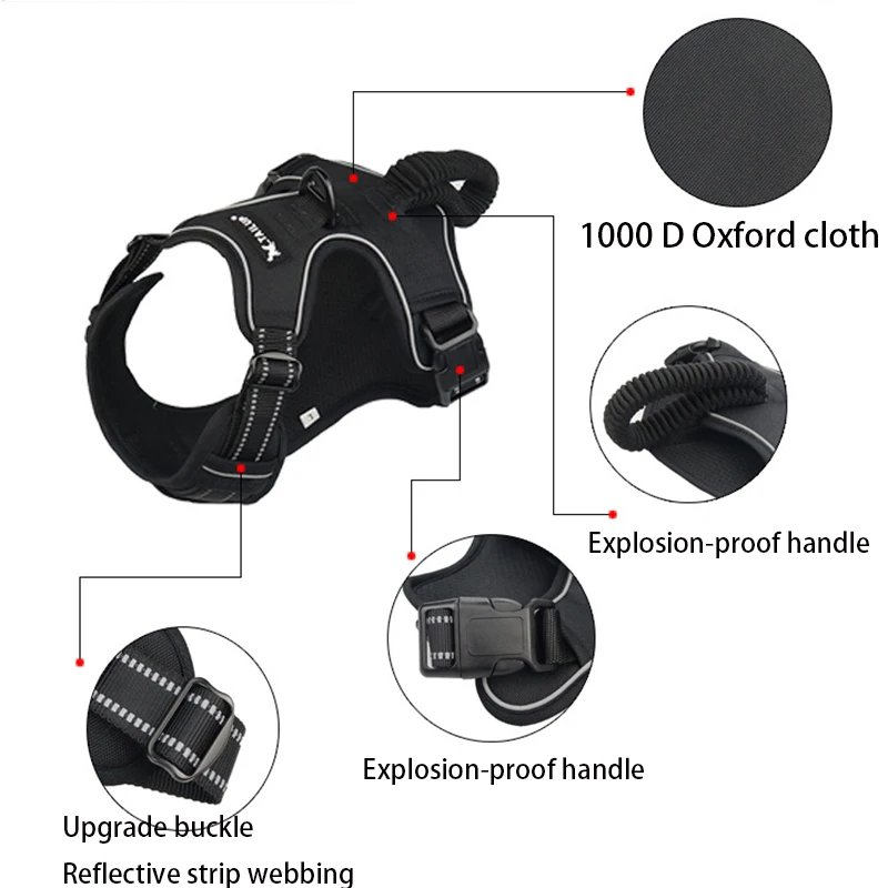 Взрывобезопасный двойной ремень для собак и среднего большого размера тяговый