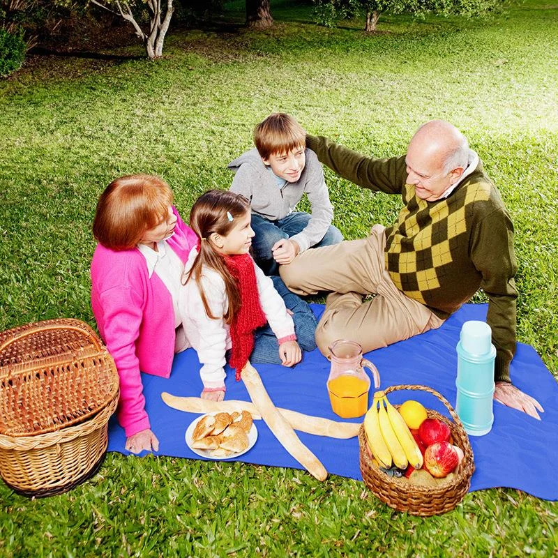 

Raincoat Adult Conjoined Raincoat Outdoor Multi-function Three In One Raincoat- Blue