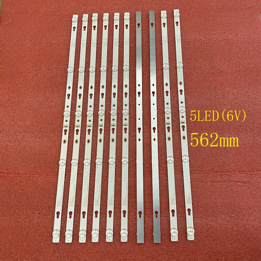 Bar para Tcl Retroiluminação 32s6500 32s5300 32d1200 Philco Ptv32d12d Ptv32d12 4c-lb320t-dsa Dsr 32hr332m05a7 v2 5pcslot 10 Led 32s6500s