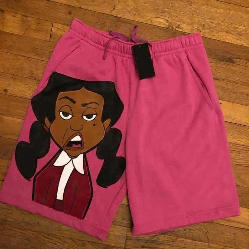 

Cartoon five-point shorts summer men's cotton shorts new trend hot print shorts