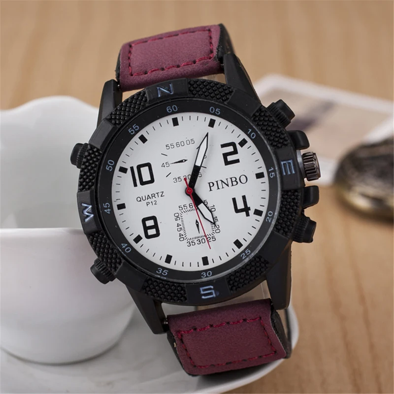 

Exquisite Watches Ultra Thin Simple Mens Fashion Business Leather Leathe Belt Analog Quartz Watch Relogio Masculino Dropshipping