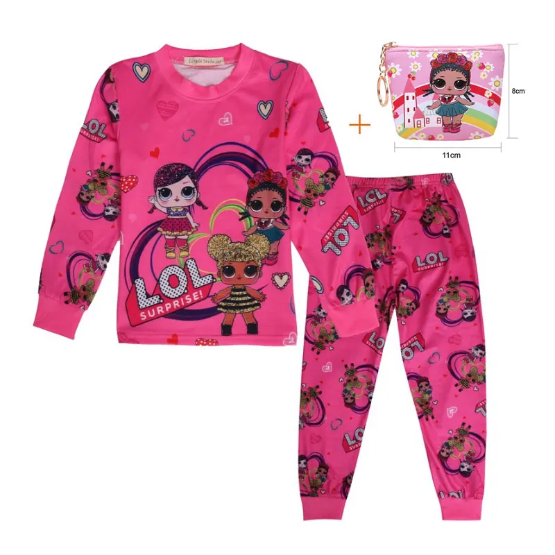 Новинка 2019 года комплект осенней одежды с рисунком сюрприз для девочек детская