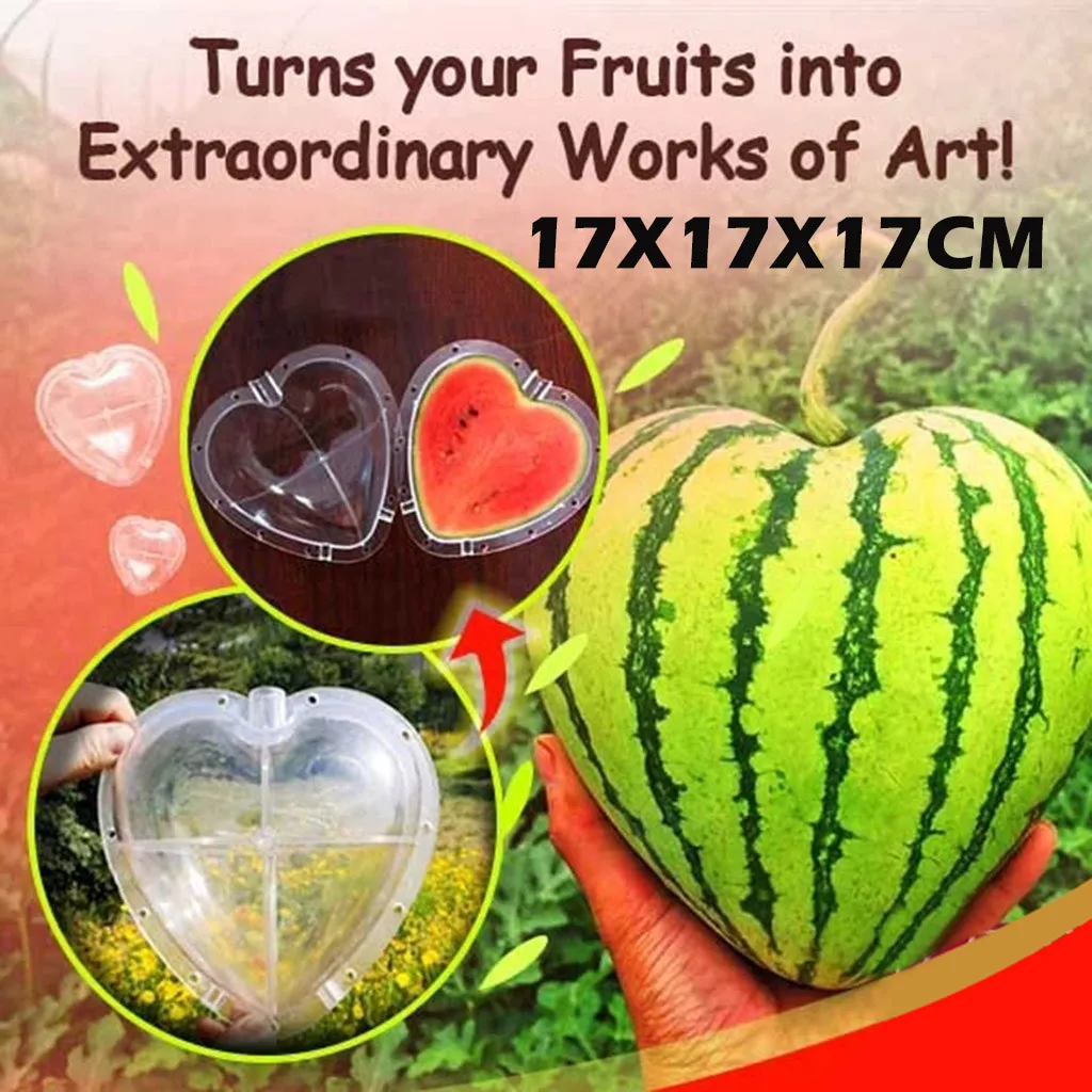 

Magic Heart-shaped Watermelon Shaping Growth Molds Magic Heart/square Fruit Mould Plant Growing Tray Fruit Growing Forming Mould