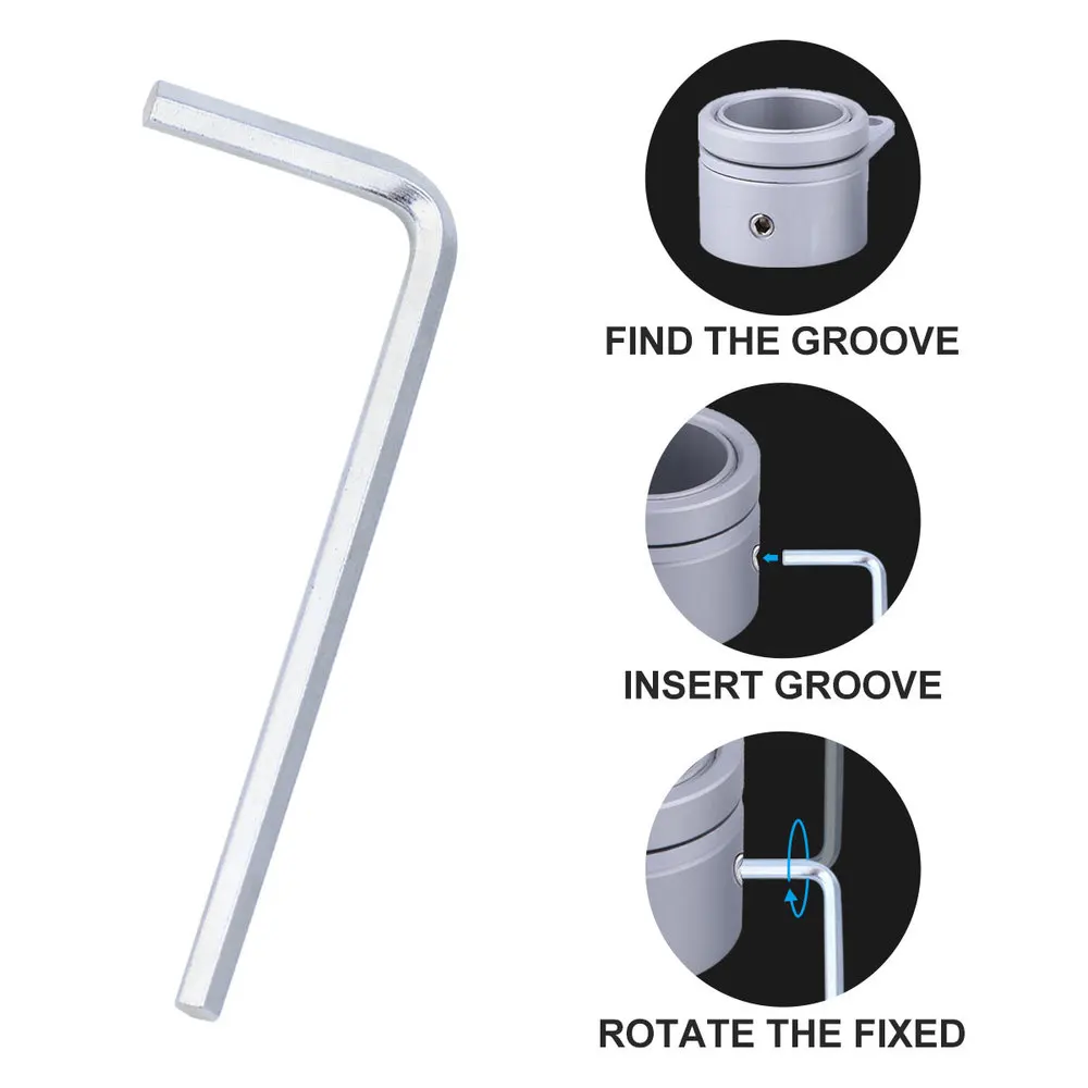 

5 PCS Aluminum Alloy Flag Pole Clip Mounting Rings with Metal Clip