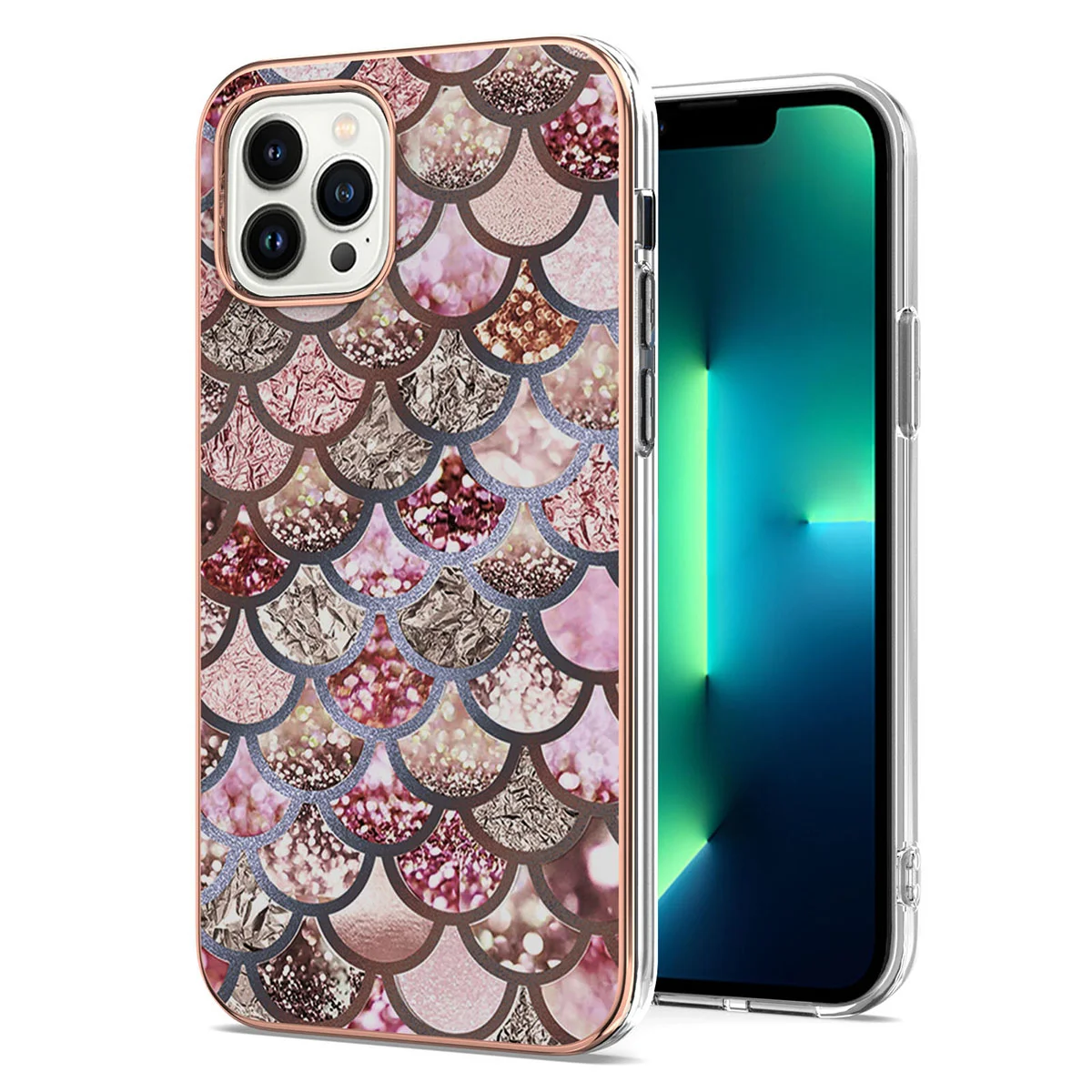 

Slim Anti-Scratched Luxury Pattern Phone Cover Shell Compatible with 13 Pro Max