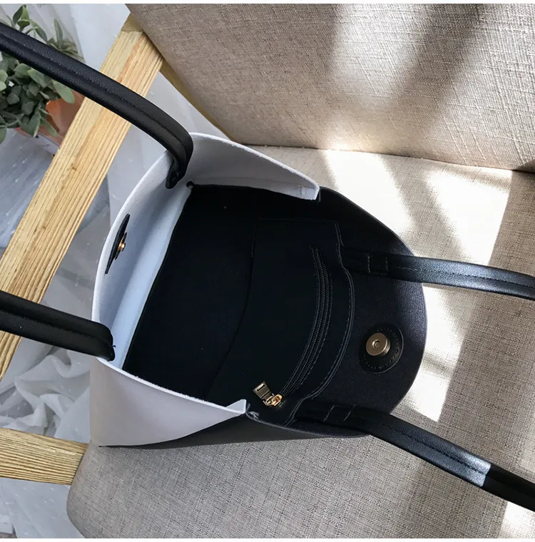 

Women leather handbags Large capacity Soft PU Leather Shoulder Bag for female TopHandle Bags 2021 new simple casual Ladies totes